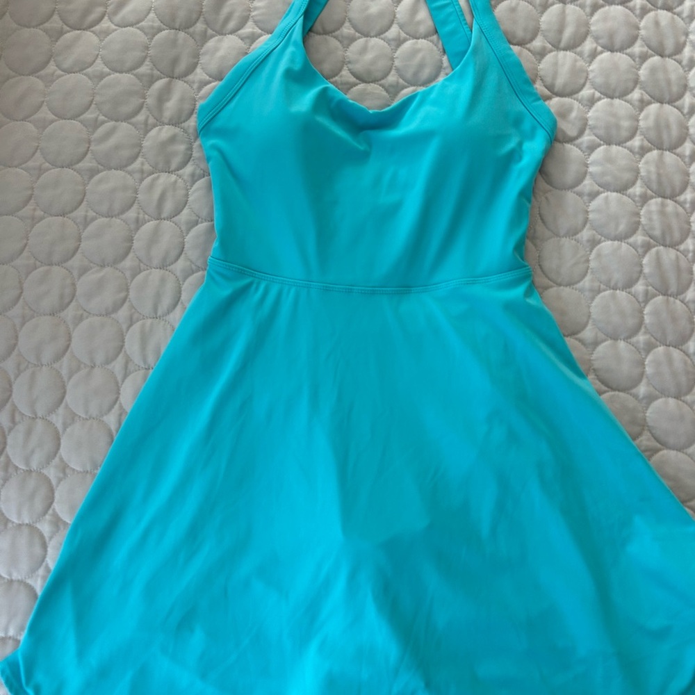 HALARA Women's Mini Dress in Aqua Blue